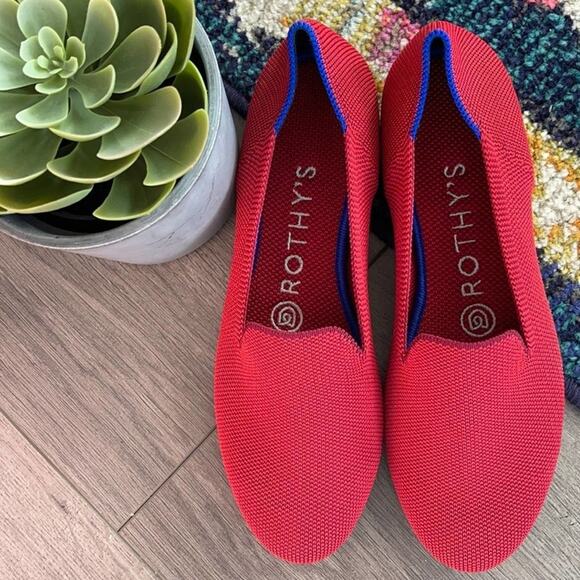 Rothy’s dark red size 5.5 woman’s flat loafers - Picture 10 of 12